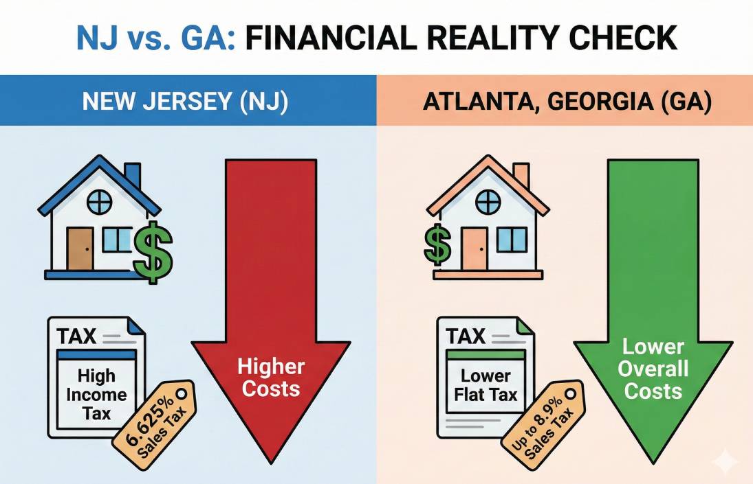 The Financial Reality Of Moving From NJ To Atlanta