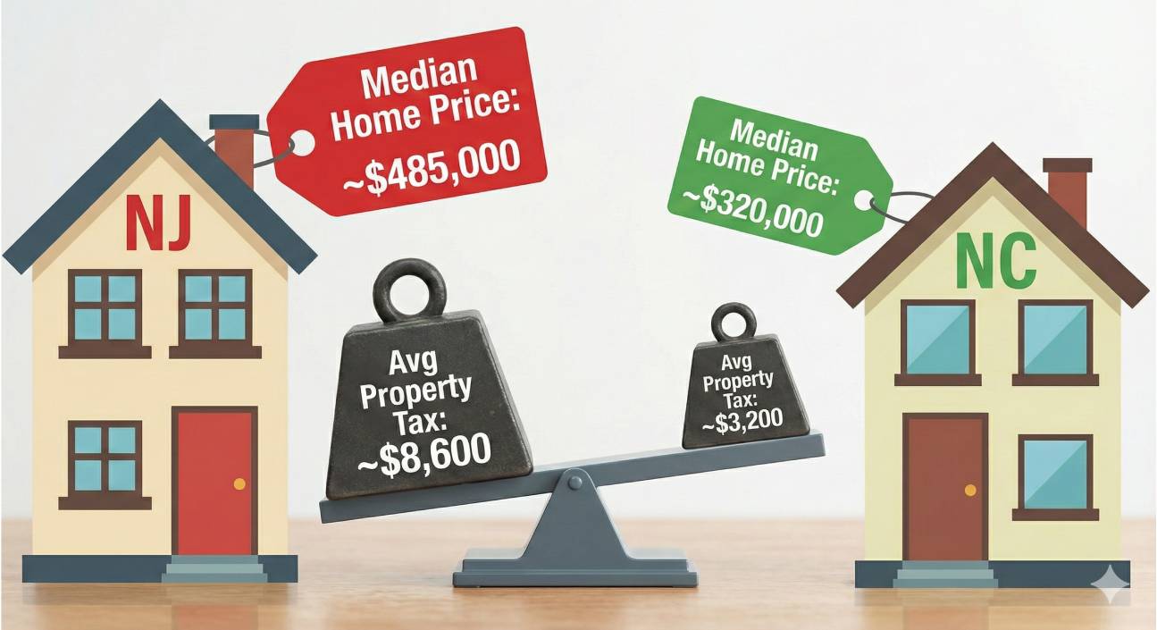 Moving Costs: 2025 Price Ranges for the NJ-NC Route