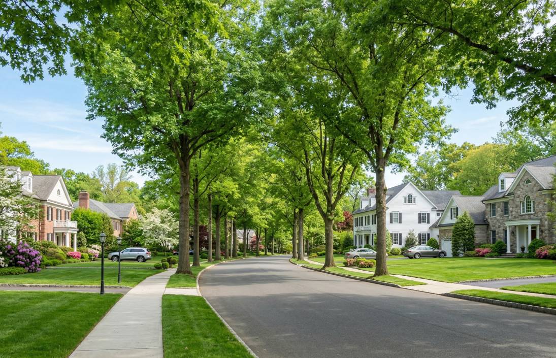 Tenafly NJ residential street - best neighborhoods bergen county nj