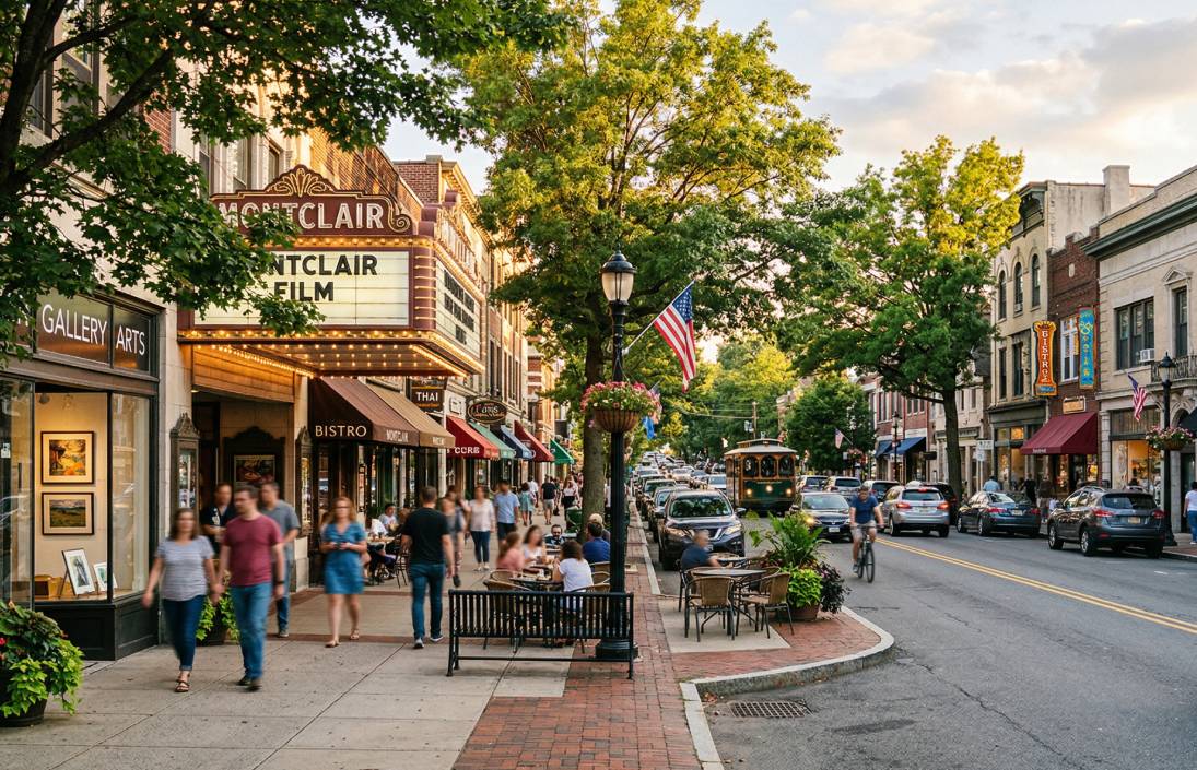 Montclair NJ downtown - best places to live in Essex County NJ